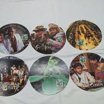 Lot of (6) 1990s People And Event Circular Cardboard Collectables With F... - $24.74