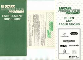 Ozark Airlines Frequent Flyer Program Enrollment Brochure &amp; Rules &amp; Regu... - $17.82