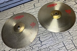2 VTG Camber III Medium Hi Hats Cymbal Set 14” Germany Top Bottom - $950.15 MXN