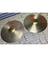 2 VTG Camber III Medium Hi Hats Cymbal Set 14” Germany Top Bottom - $962.42 MXN