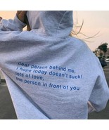 Dear Person Behind Me Hoodie | Lots of Love Inspirational Message | Aest... - $40.99