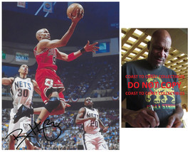 Ron Harper signed Chicago Bulls basketball 8x10 photo Proof COA autographed. - £67.83 GBP