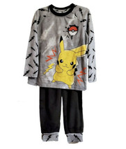 NWT - Pokemon Pikachu Boys Long Sleeve Pajamas Set, 2-Piece - XS 4/5 - £24.70 GBP