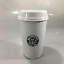 Starbucks Barista Mermaid Split Tail White Ceramic Go Cup Ceramic Canist... - $43.61