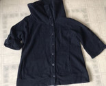 Eddie Bauer Sz Tall Large Funnel Neck Jacket 3/4 Sleeve Button Front Rol... - $27.76