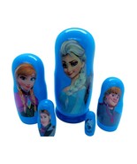 5pcs Hand Painted Frozen Russian Nesting Doll Tallest Doll 7 inches tall - £31.76 GBP