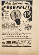 1949 Print Ad Bob-Er-Lite Lighted Fishing Bobbers Pasch Bros Milwaukee,WI - £7.15 GBP