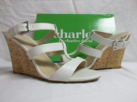 Charles By Charles David Size 11 M Naples White Open Toe Wedges New Wome... - £76.62 GBP