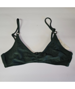 Aerie Swim Beach Babe Shine Rib Voop Bikini Top SMALL Sycamore Green - €23,44 EUR