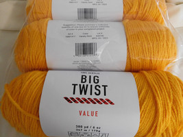 Big Twist Value lot of 3 Varsity Gold dye lot 646730 - £12.50 GBP