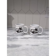 The Art Institute of Chicago Mug Set, Siamese Cat Coffee Cups, Vtg Cat Mug Duo - £39.11 GBP