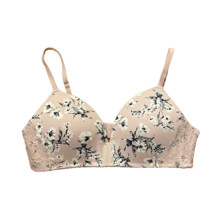 Lucky Brand Pink Floral Lace Padded Bra Womens 36C - $12.00