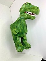Build A Bear Trex Dinosaur Plush Stuffed Animal Toy Hand Puppet 18 in Tall  - $14.85