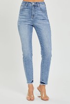 RISEN Full Size High Rise Frayed Hem Skinny Jeans - £51.36 GBP