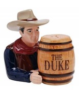 John Wayne The Duke Western Barrel Salt and Pepper Shaker Set NEW UNUSED... - £20.00 GBP