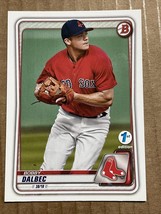 2020 Bowman 1st Edition Bobby Dalbec Boston Red Sox - £3.23 GBP