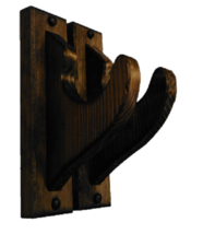 Rustic Wooden Gun Rack Hangers Rifle Shotgun Sword Classic Wall Mount Di... - $19.99