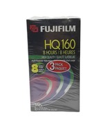 Package Lot of 3 Fuji VHS High Quality HQ 160 8 Hours Blank Video Tapes NOS - £8.13 GBP