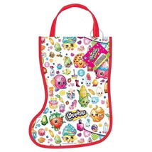 Shopkins Christmas Stocking Shaped Tote Bag 13&quot; x 9.5&quot; - $2.96