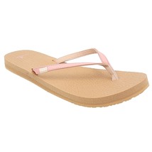 Sanuk Women Flip Flop Thong Sandals Yoga Spree 4 Size US 11 Rose Pink Tan - £20.13 GBP