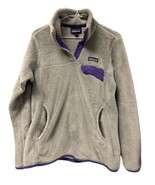 Patagonia Women’s Snap-T Pullover  Gray/Purple Jacket Sweater Size Medium - $77.16 CAD