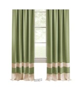 Collections Etc Darcy Two-Tone Curtain Panel Green 52&quot;x84&quot; - $348.35 MXN