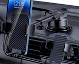 Phone Holder Car [Military Grade Suction Ultra Strong Base] Cell Phone C... - £19.95 GBP