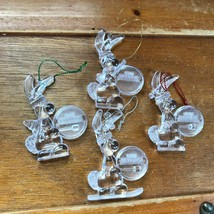 Gently Used Vintage Lot of 4 Clear Acrylic Plastic Energizer Rabbit Bunny Christ - $10.39