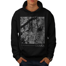 Wellcoda Osaka City Map Fashion Mens Hoodie, Town Casual Hooded Sweatshirt - £27.14 GBP+