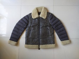 Blauer USA Women&#39;s Shearling Leather Jacket $1000 FREE WORLDWIDE SHIPPING - $742.50