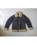 Blauer USA Women&#39;s Shearling Leather Jacket $1000 FREE WORLDWIDE SHIPPING - $13,871.36 MXN