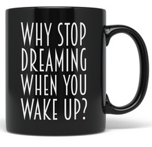 PixiDoodle Inspirational Hopes Dreams Coffee Mug (11 oz, Black) - €21,67 EUR+