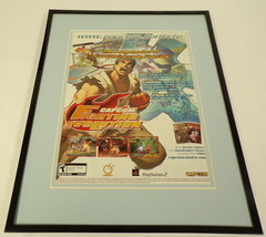 Capcom Fighting Evolution 2004 PS2 Framed 11x14 ORIGINAL Advertisement - $34.64