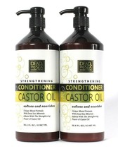 2 Dead Sea Collection 30.6 Oz Strengthening Castor Oil Nourishing Conditioner - £24.48 GBP