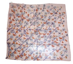 Hermes Scarf Vol Amoureux des Azures 90 cm Chiffon Silk mousseline butterfly - £431.70 GBP