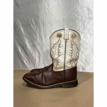 Smoky Mountain Boots Square Toe Leather Western Cowboy Boots Men’s Size 6 - £27.97 GBP