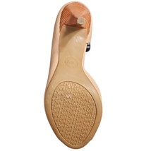 Michael Kors Tan Cutout Peep Toe Pumps Size 7 1/2 M image 9