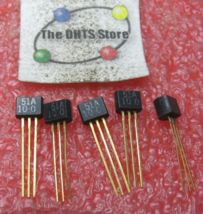 51A PNP Silicon Transistor TO-92 - NOS Qty 5 - $5.69