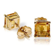 Galaxy Gold GG 1.75 CTW 14k Solid Gold Orchid&#39;s Heart Citrine Earrings - £168.39 GBP