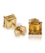 Galaxy Gold GG 1.75 CTW 14k Solid Gold Orchid&#39;s Heart Citrine Earrings - £167.39 GBP