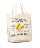 Easter Little Chicks Market 12 oz Reusable Grocery Shopping Cotton Canva... - $330.52 MXN