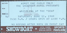  Showboat Hotel Las Vegs Presents Wrestling At The Boat June 11 1998 Tic... - €5,09 EUR