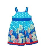 Baby Beri Infant Girl&#39;s 2-Piece Floral Dot Print Dress &amp; Matching Panty ... - £7.48 GBP