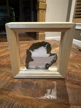 Oregon Thunder Egg Slice Polished Stone Framed 3” X 3” - $24.75