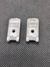 (2) WWII Micro Armour Tank Hull Metal Miniature Bits 1/285 Scale - $6.92