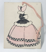 Antique VTG Art School Society Dance Card 1930s Girls Etiquette Cottagecore - £8.78 GBP