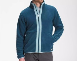 The North Face Carbondale Jacket Full Zip Fleece Outdoors Teal Blue Mens... - $464.19 MXN