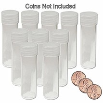 Round Penny Coin Tubes Storage 19mm by BCW 10 pack - $16.99