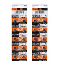 20 Pack Maxell LR41 AG3 192 Button Cell Battery &quot;New Hologram Package &quot; By Maxel - £7.46 GBP