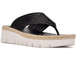 Nine West Women Platform Flip Flop Thong Sandals Santori Size US 9M Black - $37.62